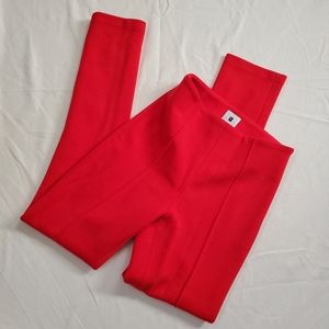 Lisa Perry red wool pants size 2 fully lined side zip